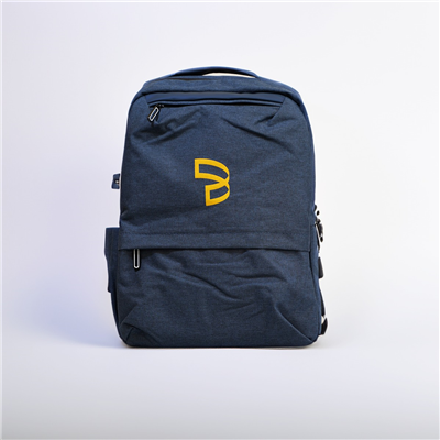 Mochila logo amarelo